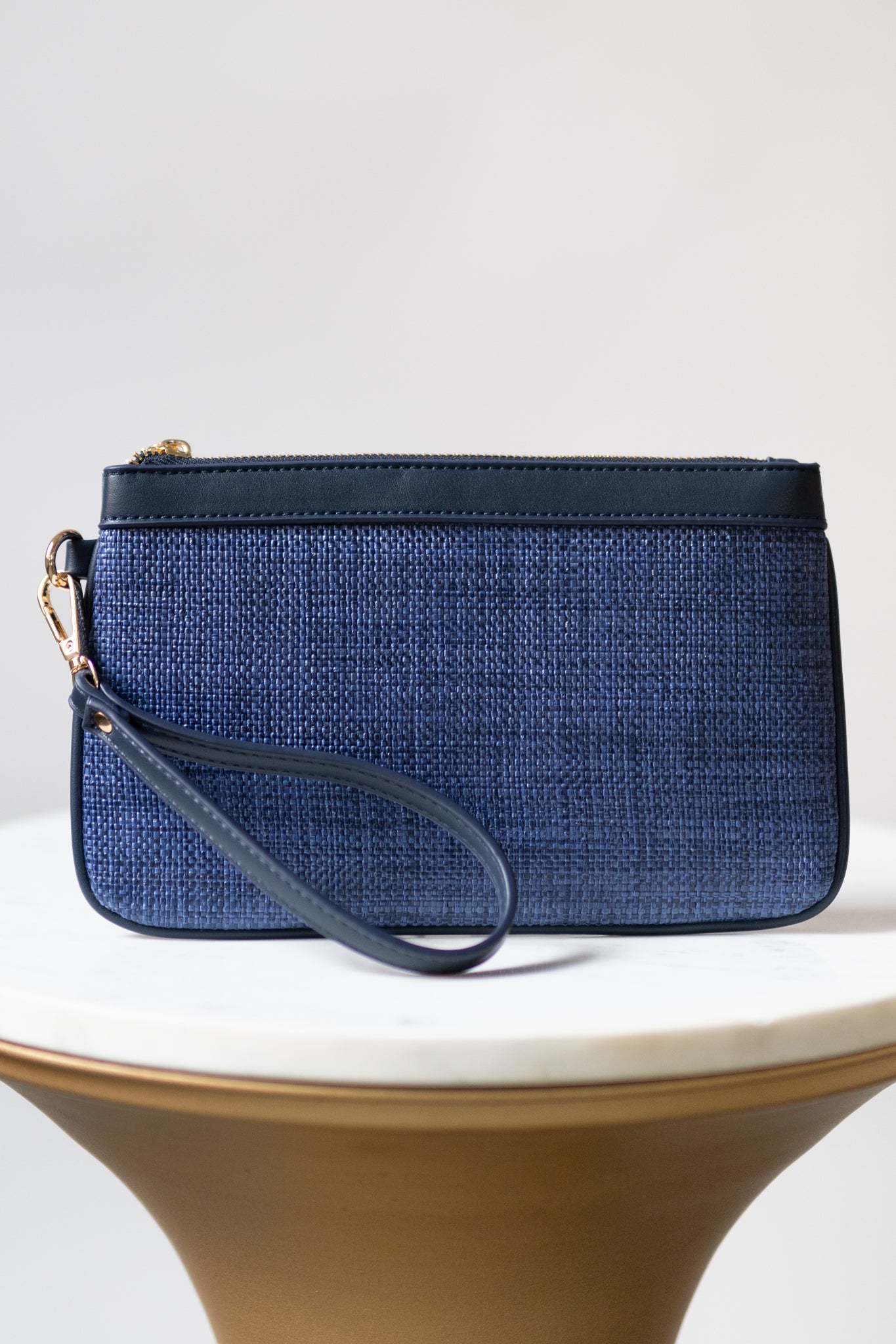 Navy Blue Amelia Wristlet