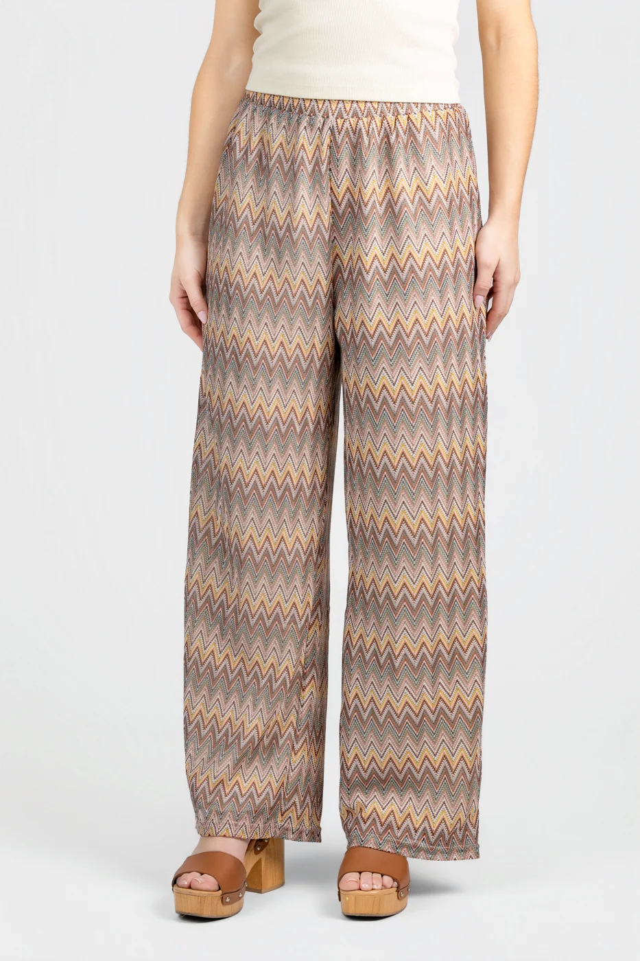 Beige Knitted Pant