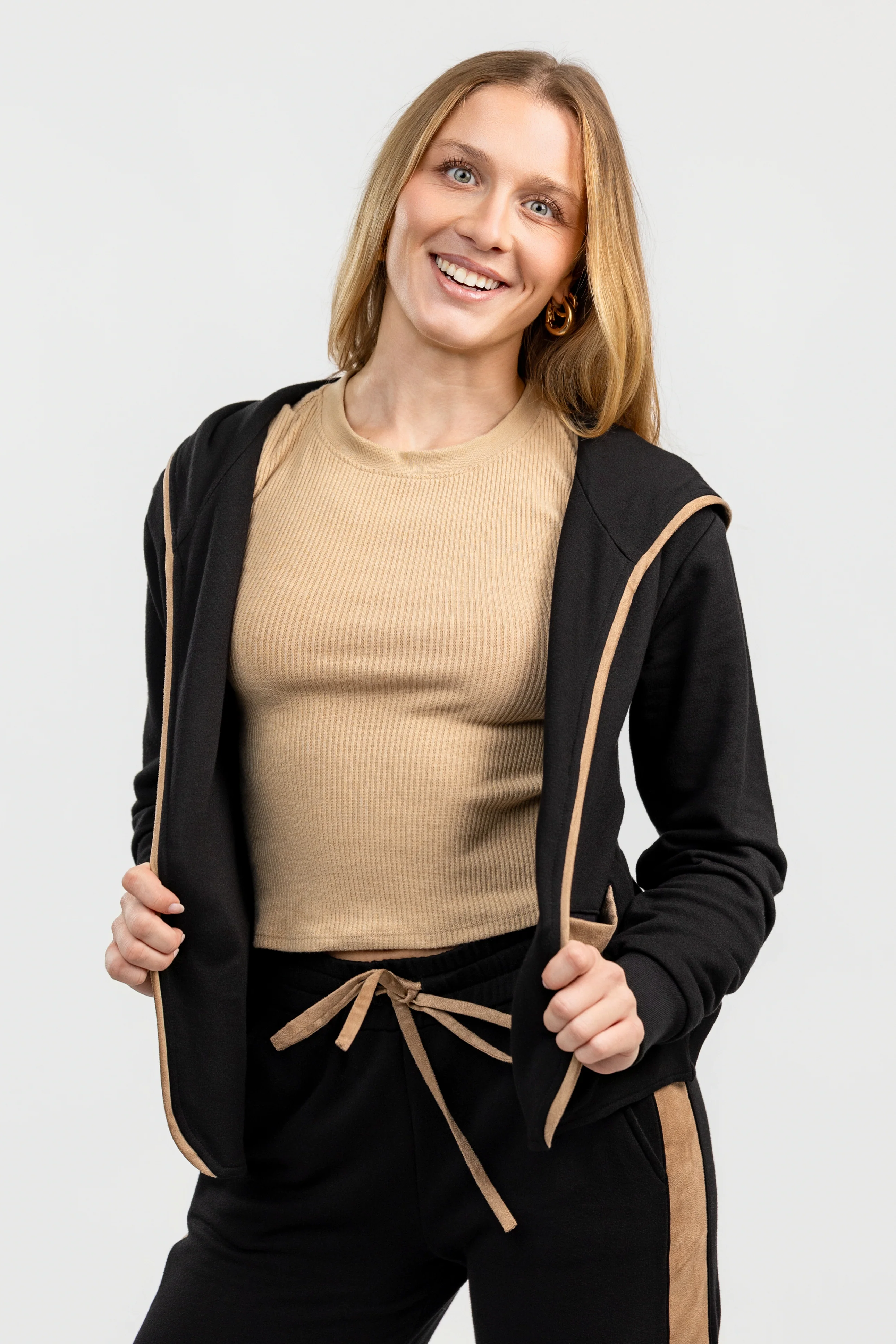 Black Cardi Hoodie