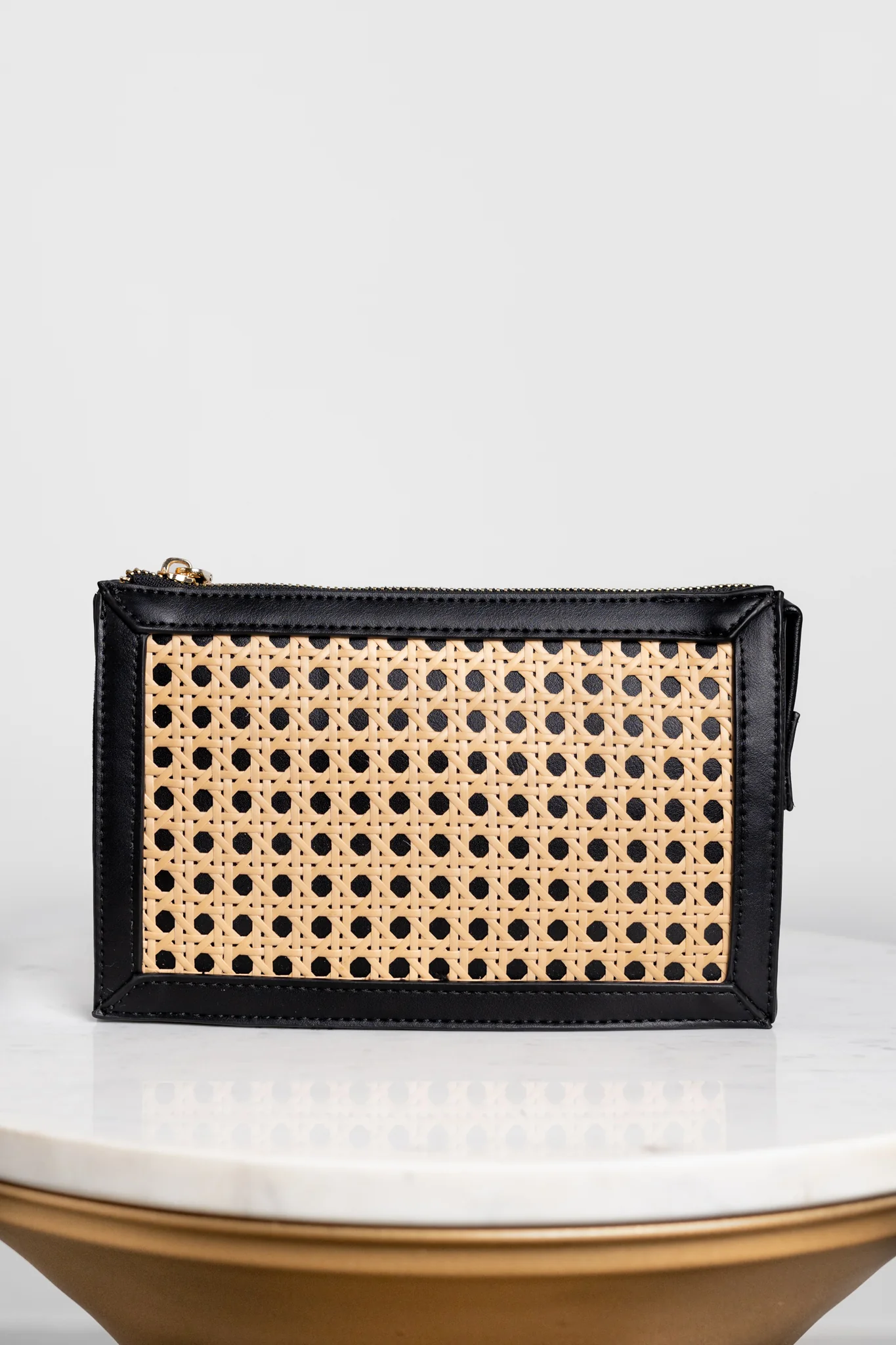 Black And Cane Soleil Wristlet