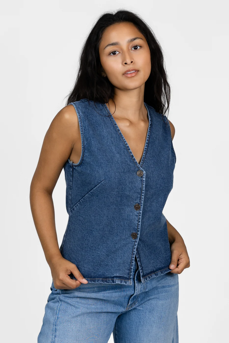 Blue Denim Vest