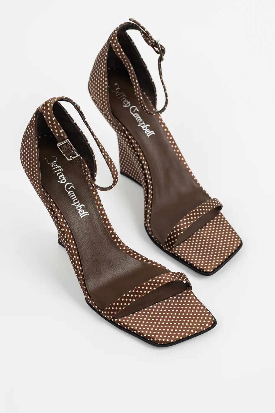 Brown White Dot Fermi Sandal