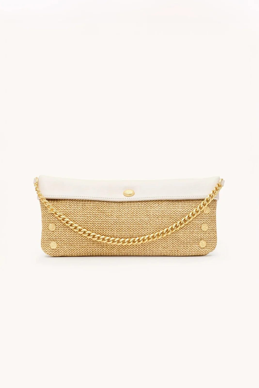 Calla Lilly White Raffia Invitation Clutch