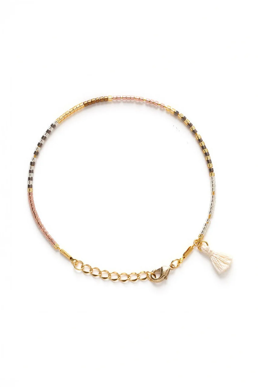 Champagne Miyuki Japanese Seed Bead Bracelet
