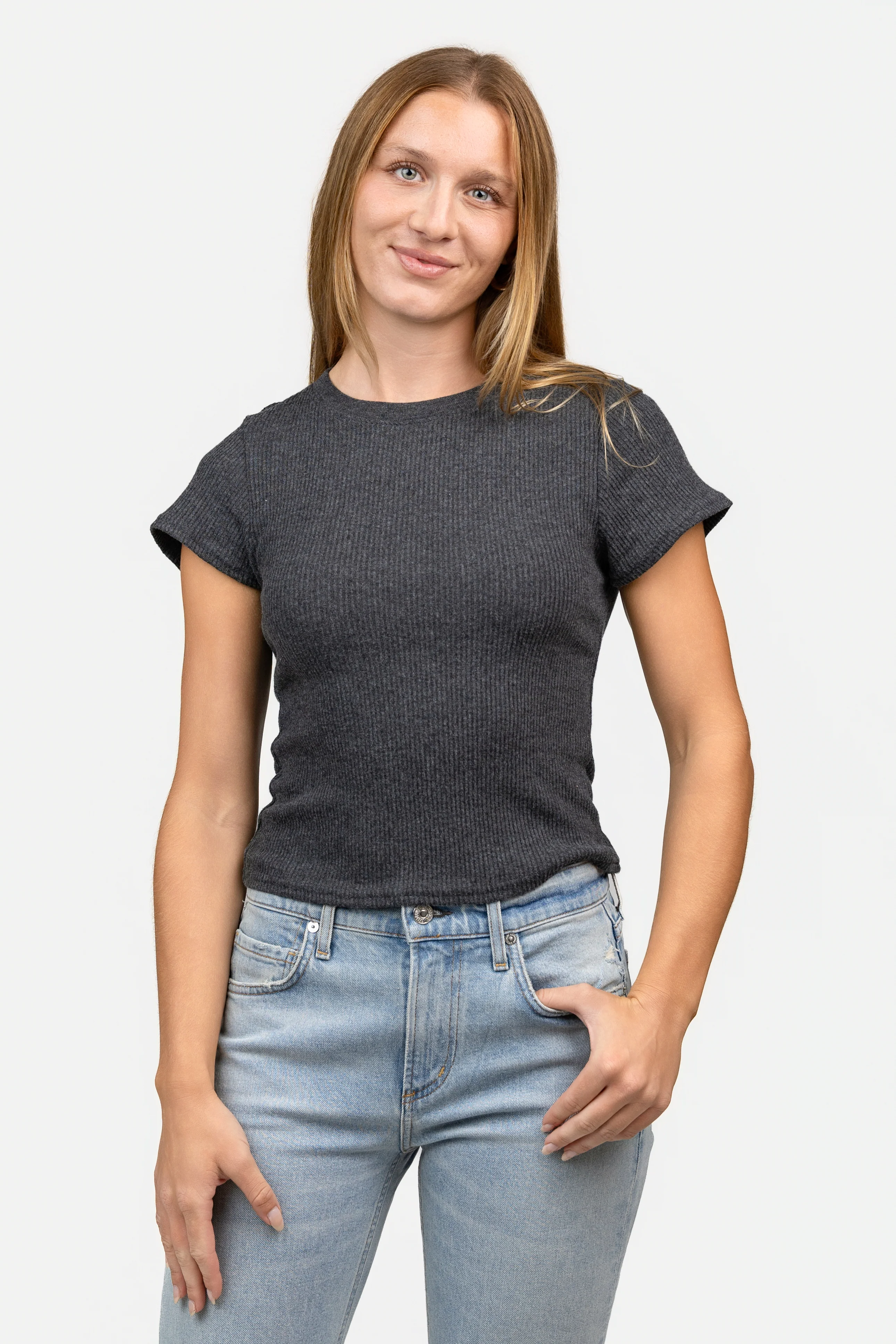 Charcoal Gabby Tee