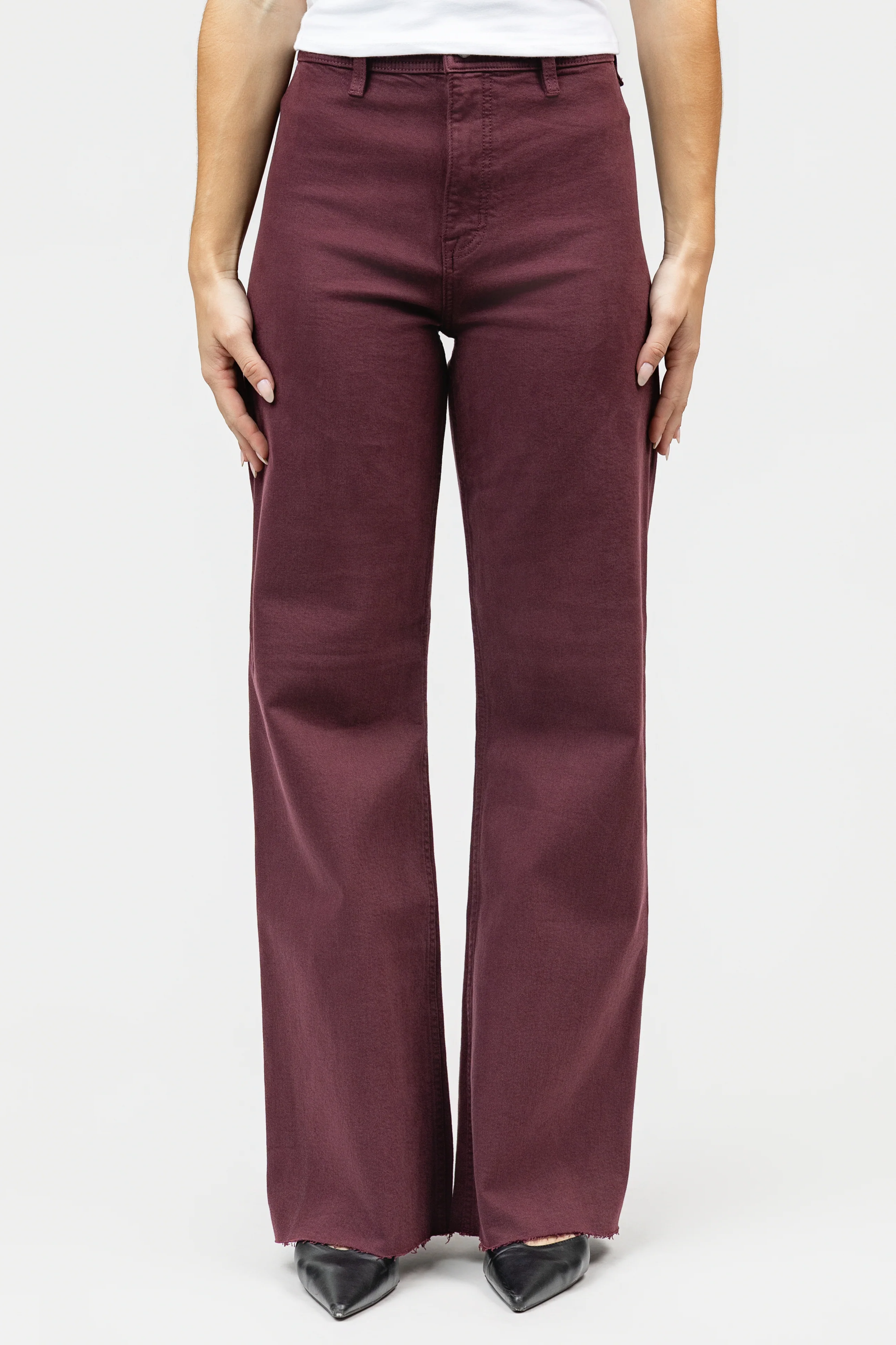Claret High Rise Penny Jean