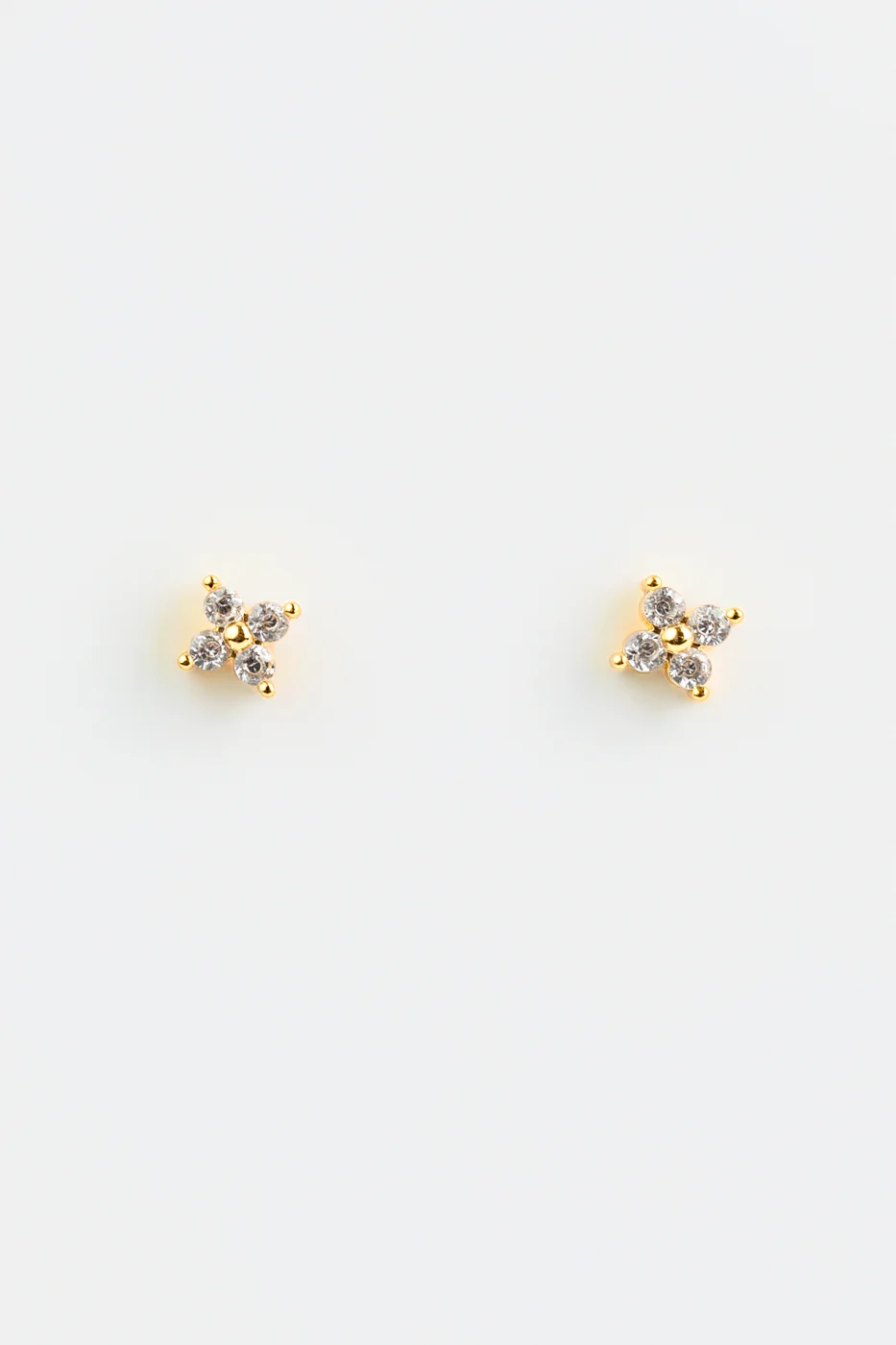 Crystal Flower Stud Earrings