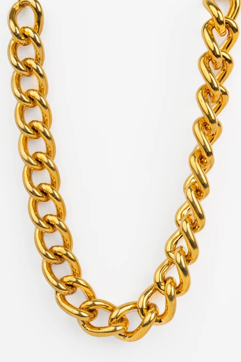 Curb Chain Statement Necklace