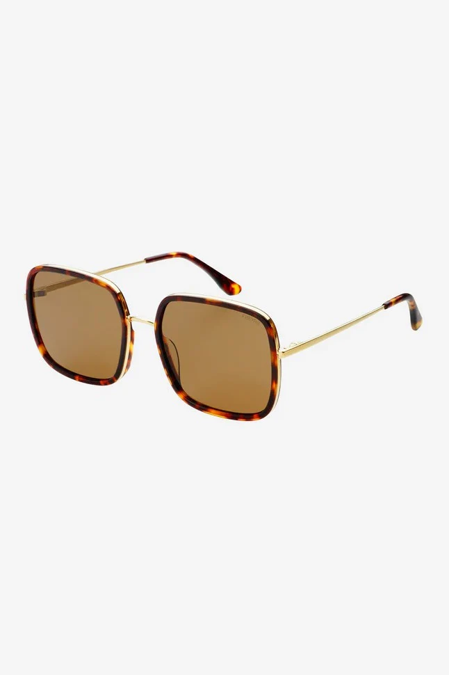 Dark Tortoise Cosmo Square Sunglasses