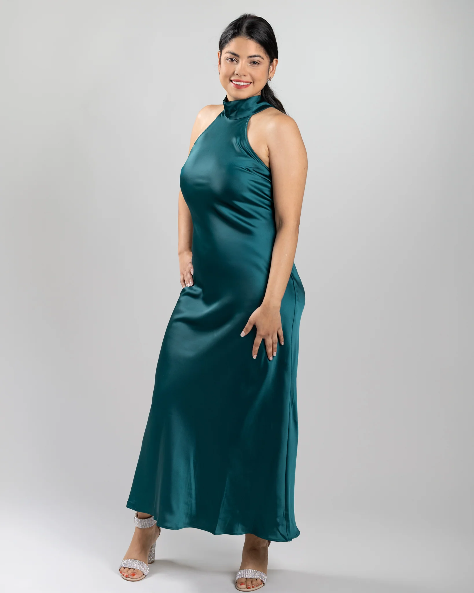 Deep Teal Lara Maxi Dress