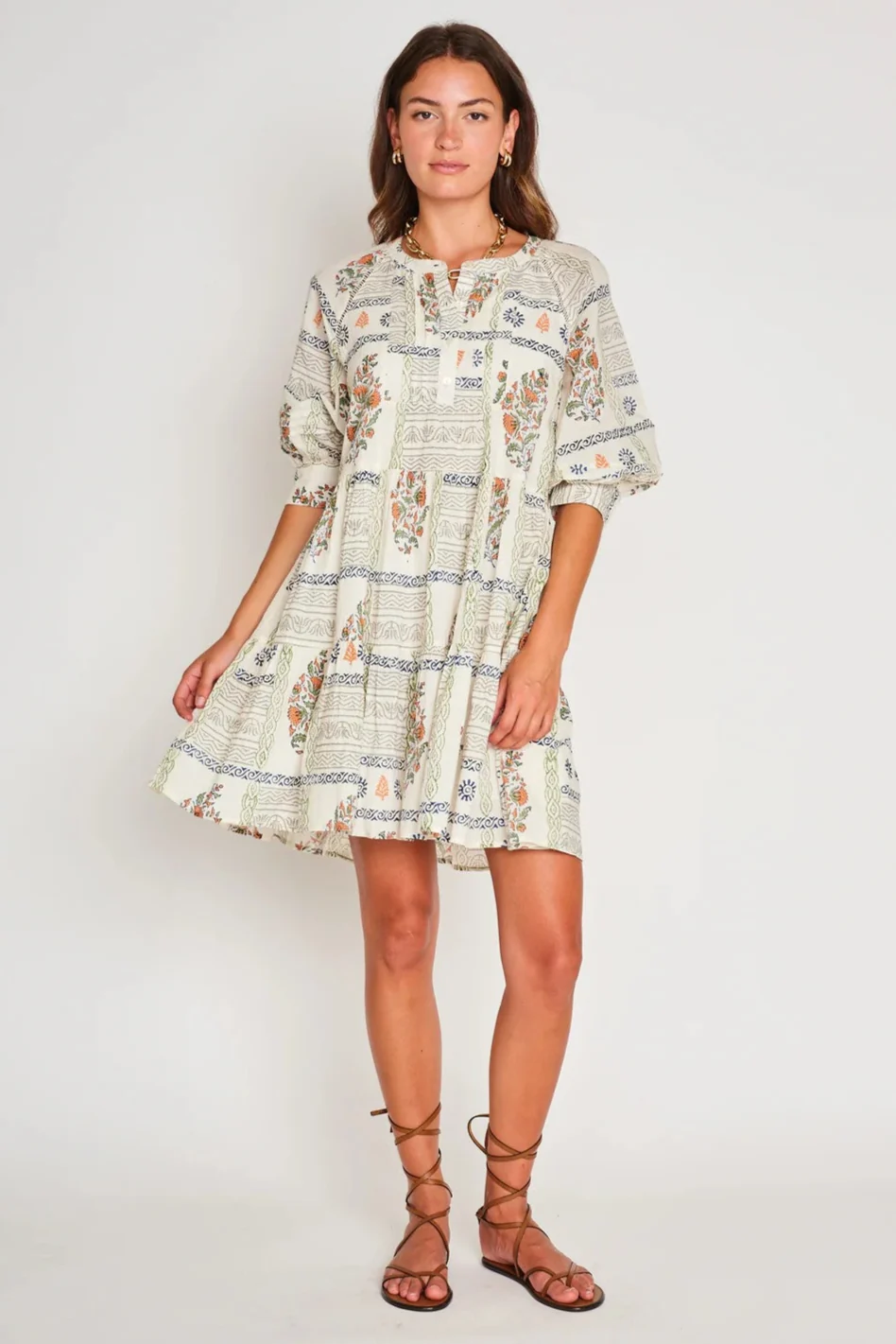 Desert Tile Tiered Yara Dress