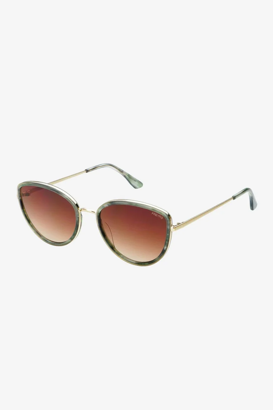 Emerald Green Luna Cat-Eye Sunglasses