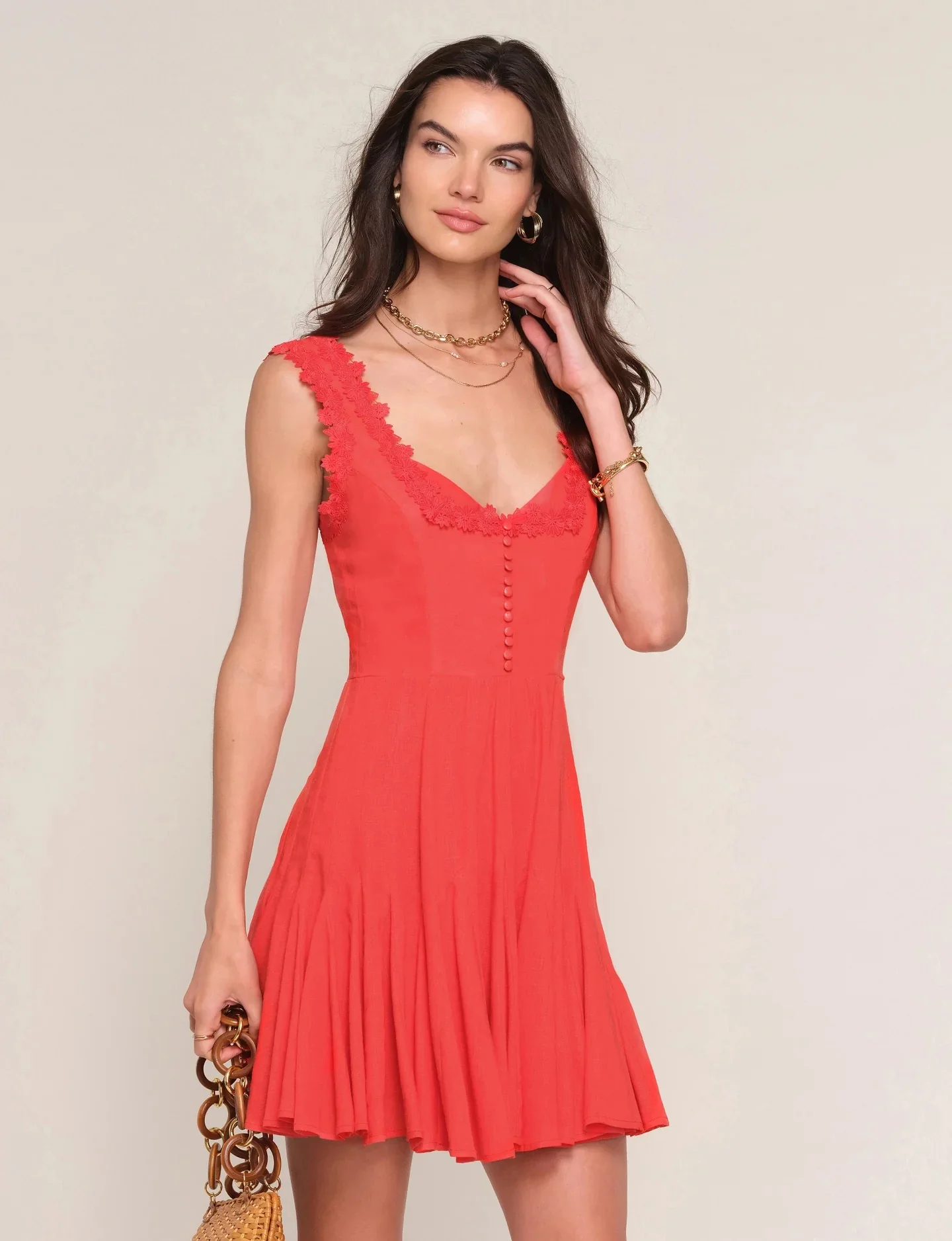 Flame Somerset Dress