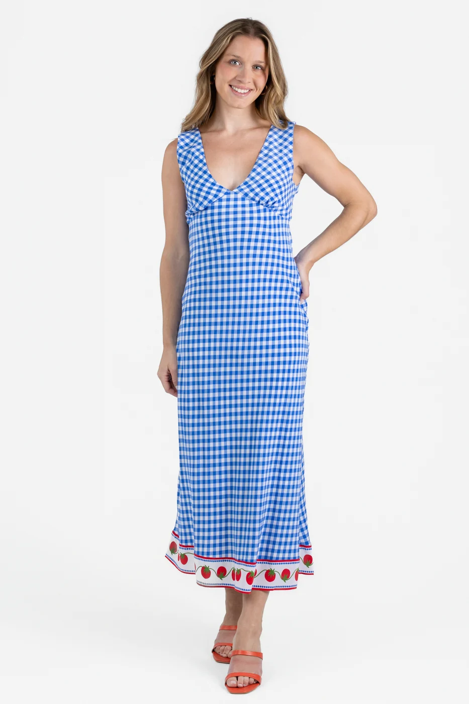 Gingham Tomatoes Serafina Dress
