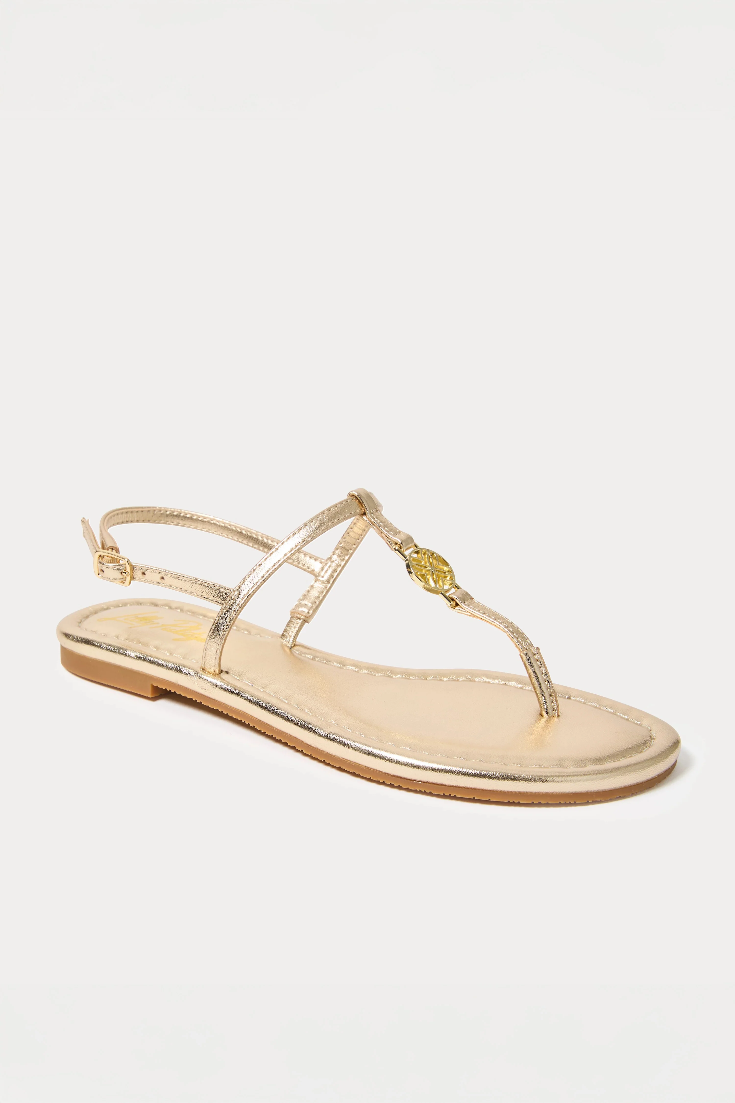Gold Metallic Delilah Sandal