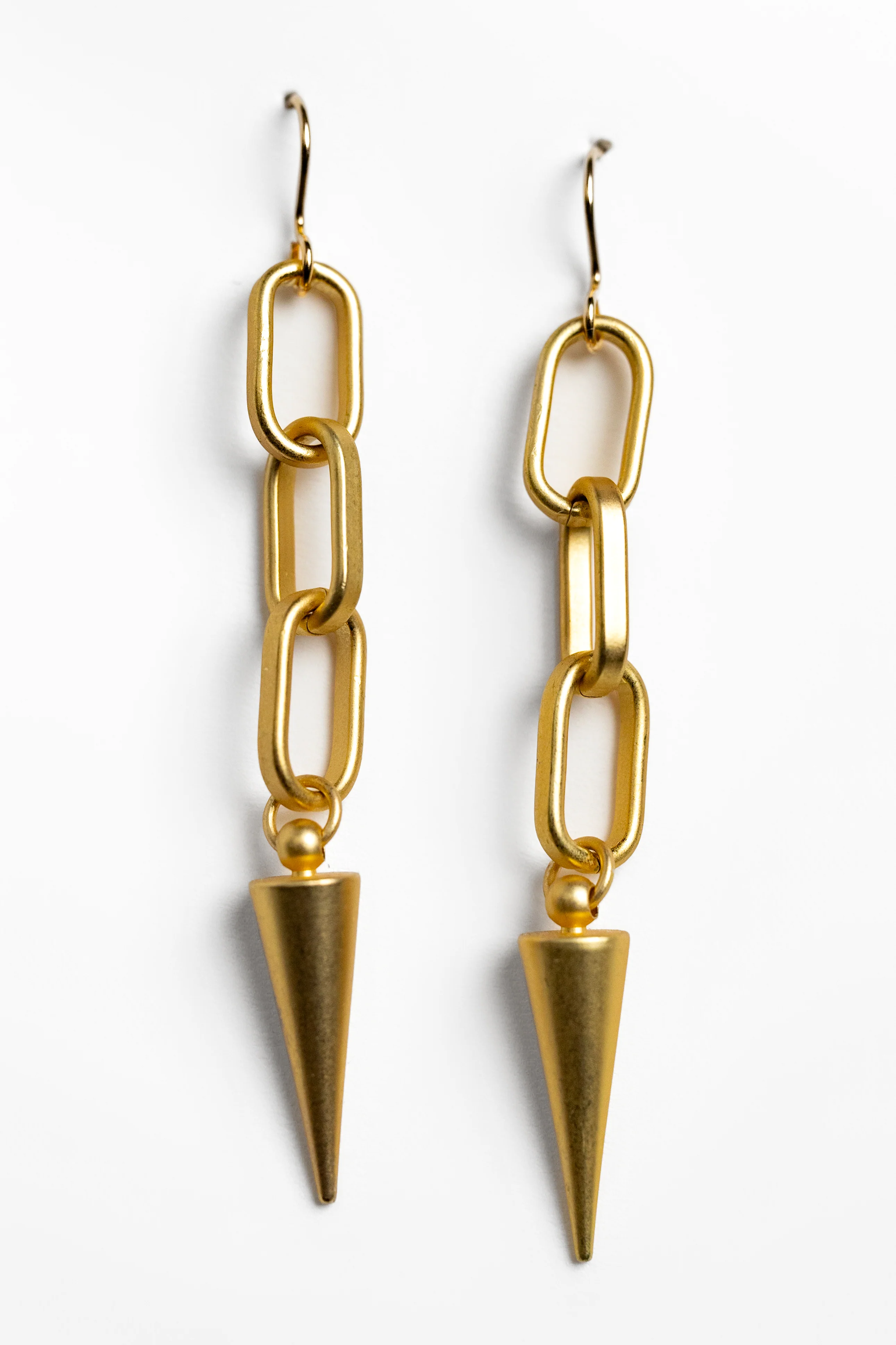 Gold Spike Earrings