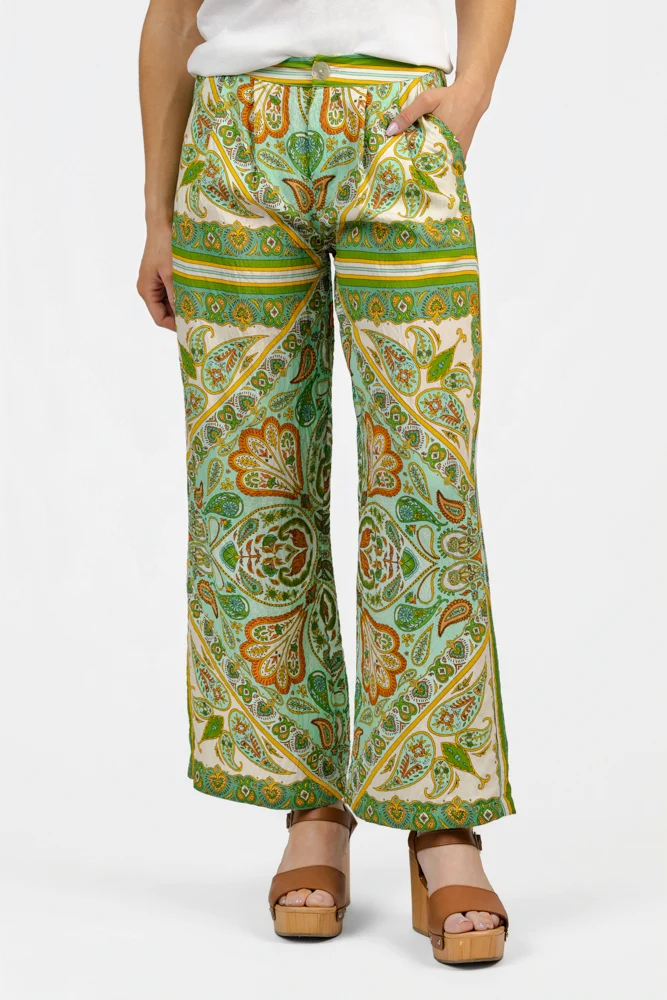 Green Multi Ines Pant