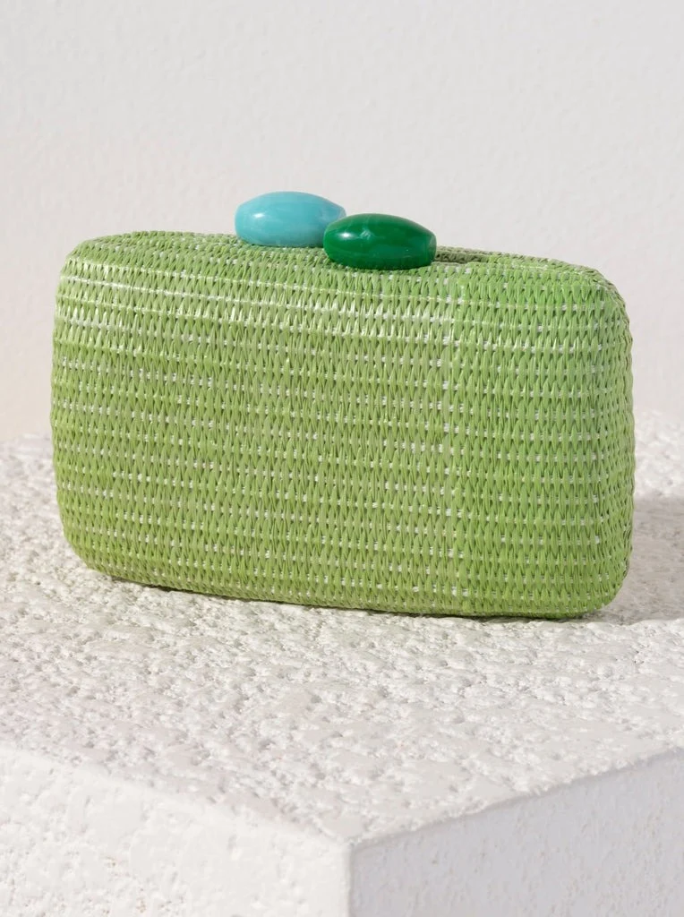 Green Scala Minaudiere Clutch