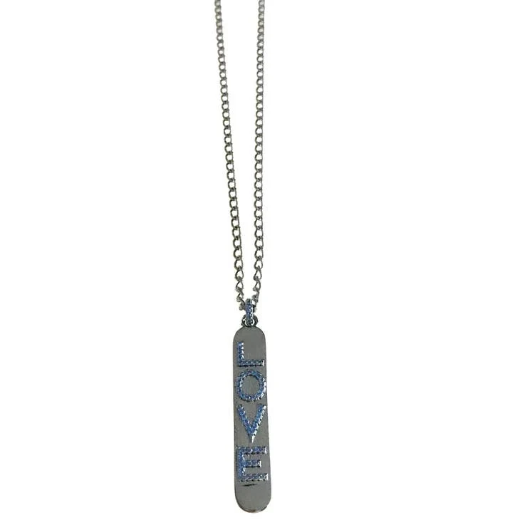 Gunmetal Love Necklace