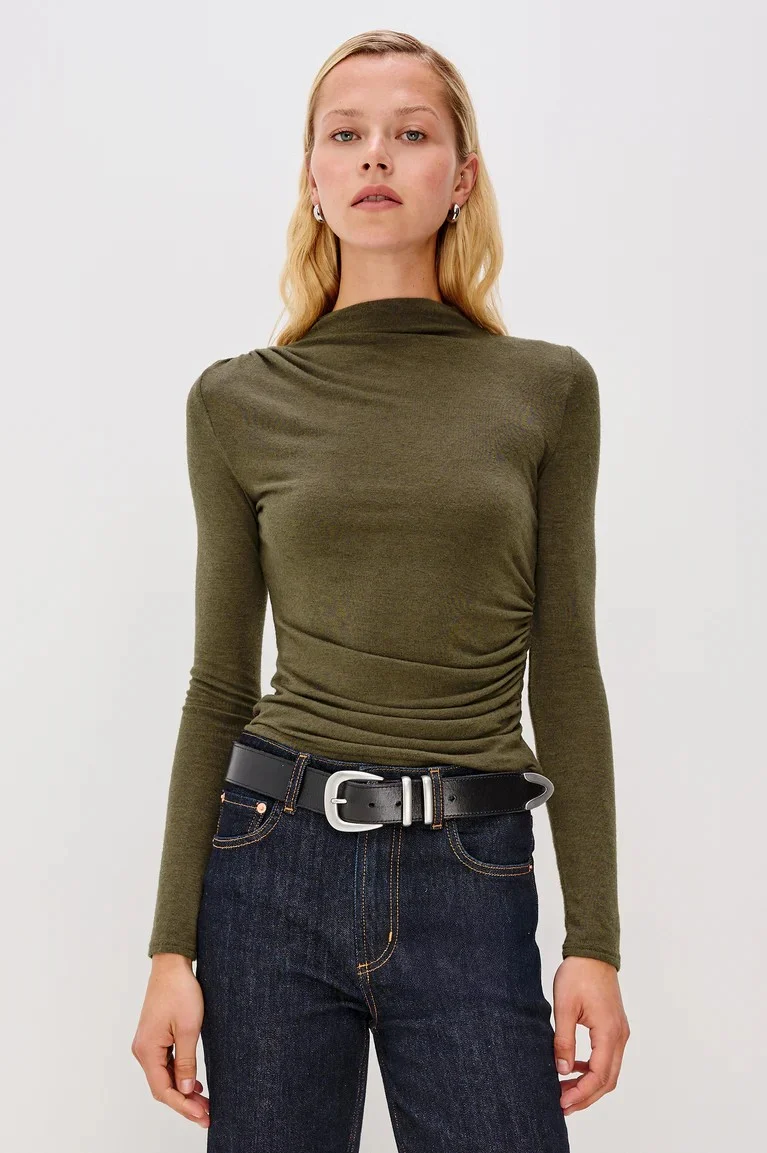 Heather Olive Joelle Top