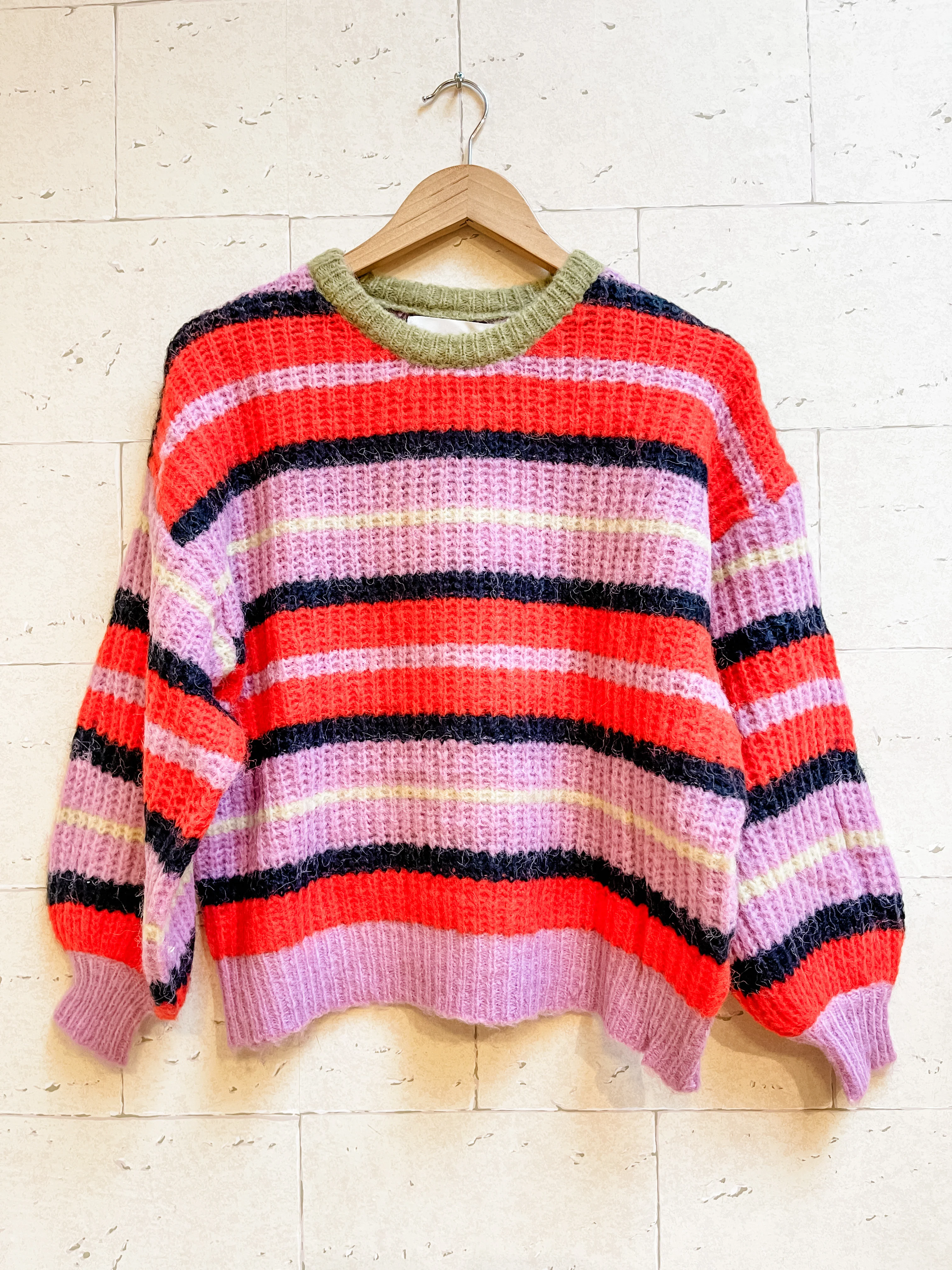 Multi-Color Striped Cindy Sweater