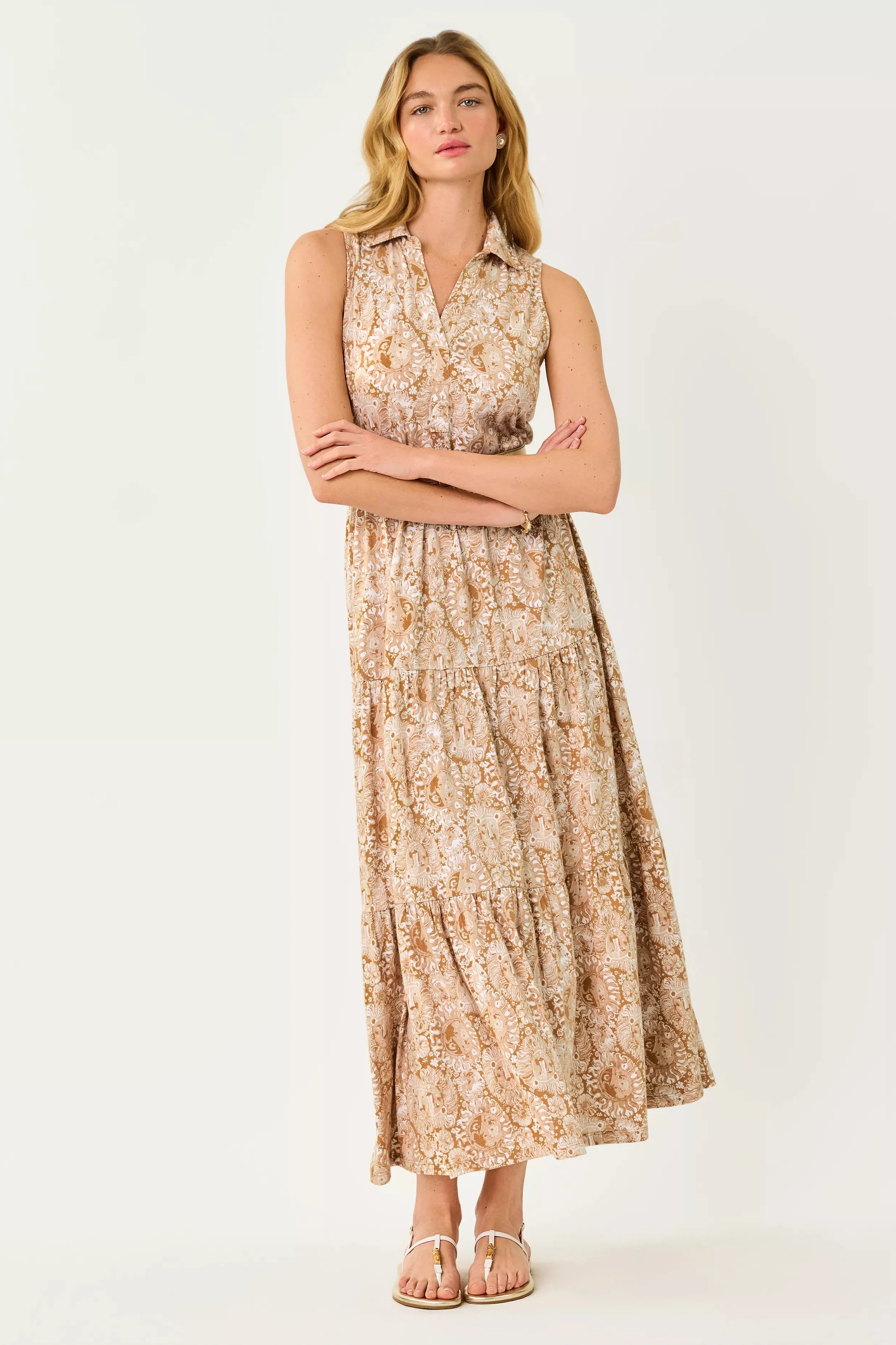 Iced Latte Lil Jims Stuff Riegan Dress