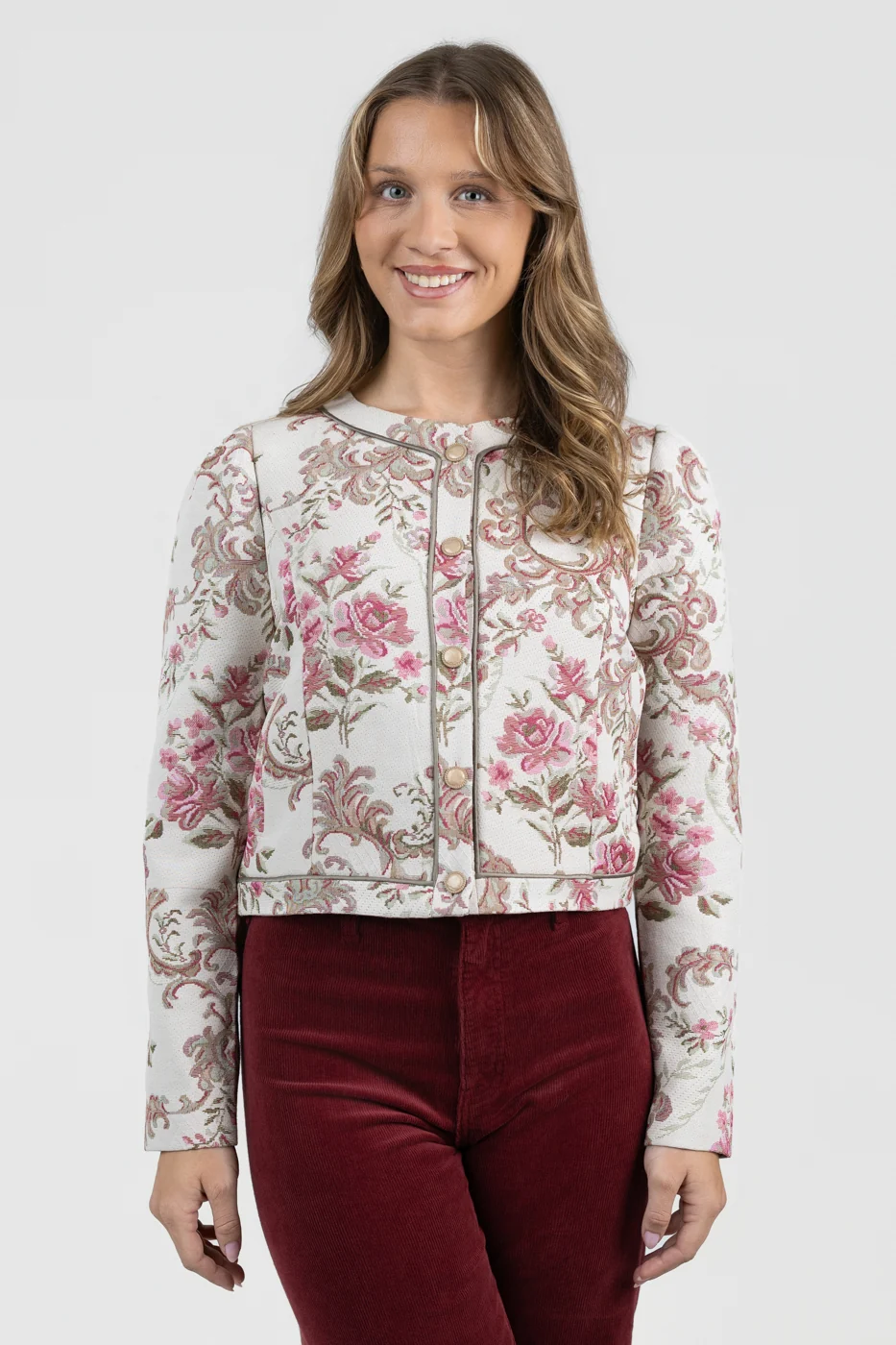 Ivory Multi Jaliyah Jacket
