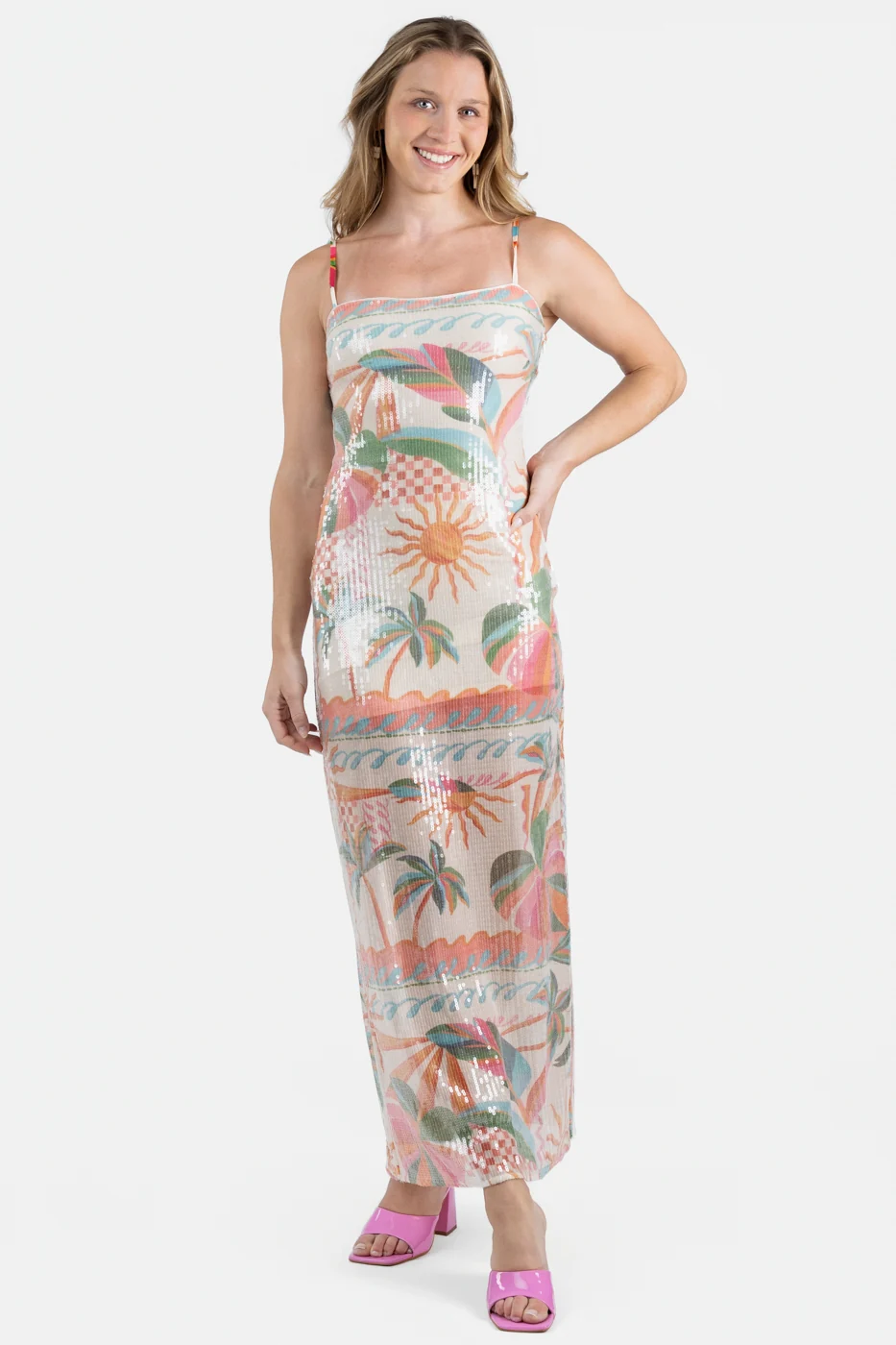 Ivory Multi Lya Dress