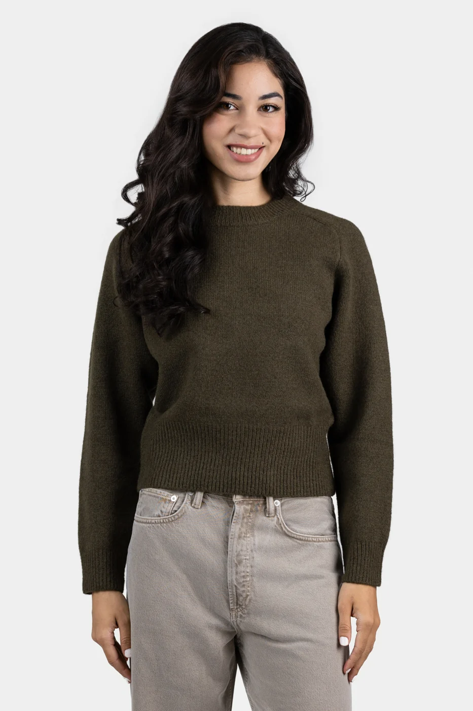 Khaki Knitted Sweater