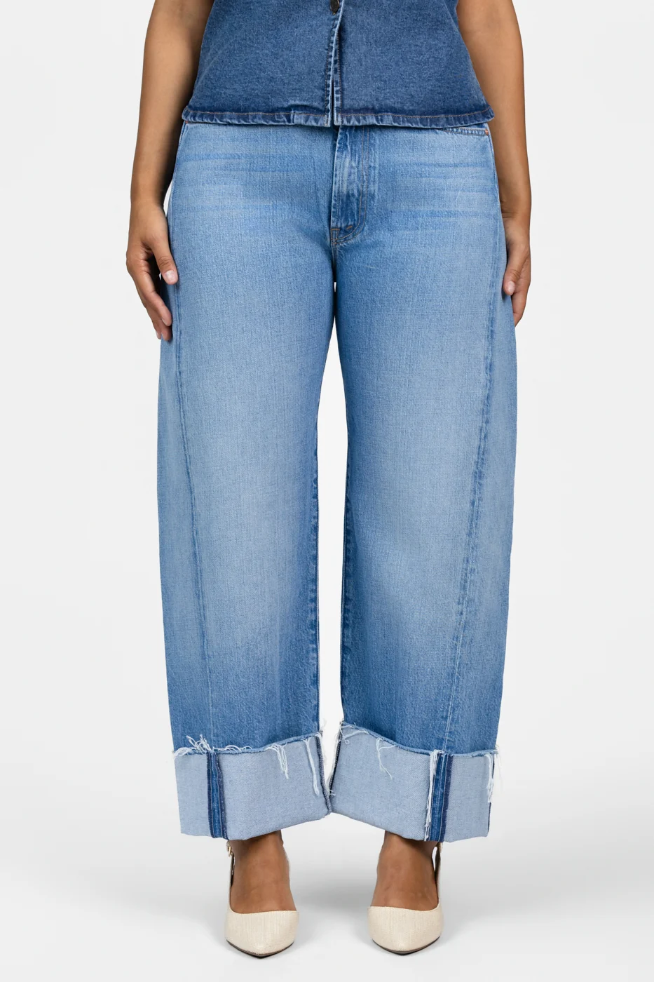 Last Bite The Half-Pipe Ankle Cuff Fray Jean
