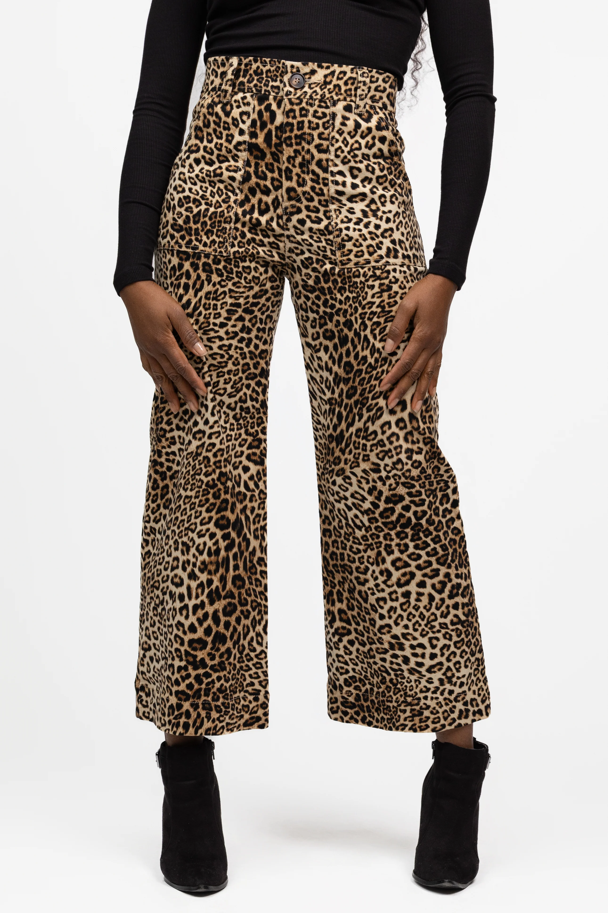 Leopard Rylee Cropped Pant