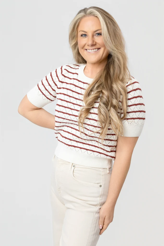 Marshmallow Stripe Norris Knit Top