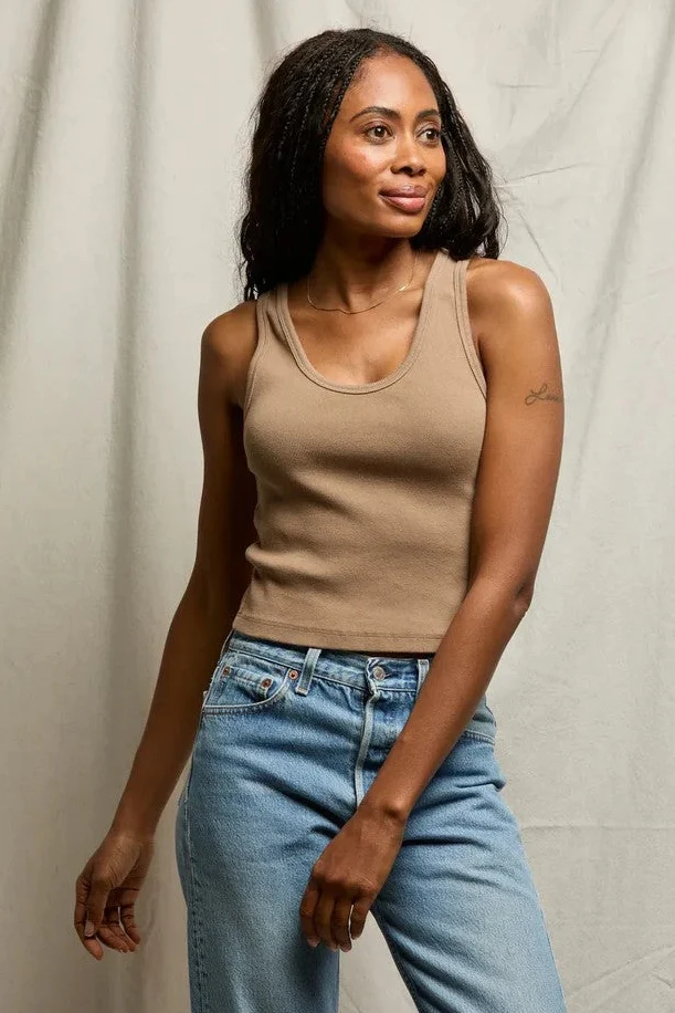 Mocha Blondie Rib Tank
