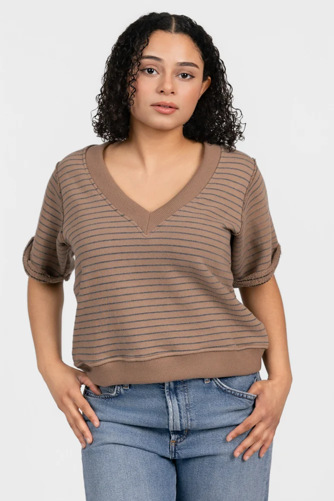 Mocha Charcoal Briggs Sweatshirt