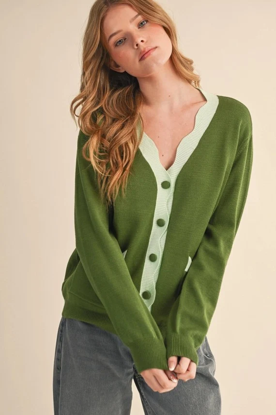 Moss Blue Cardigan