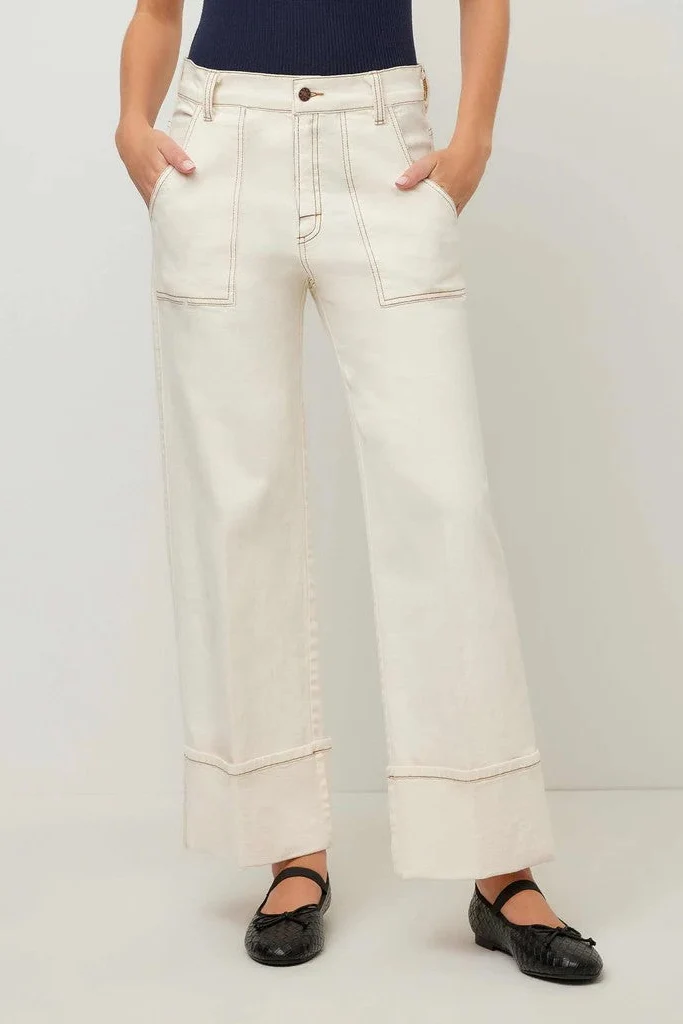 Natural Cuffed Jean