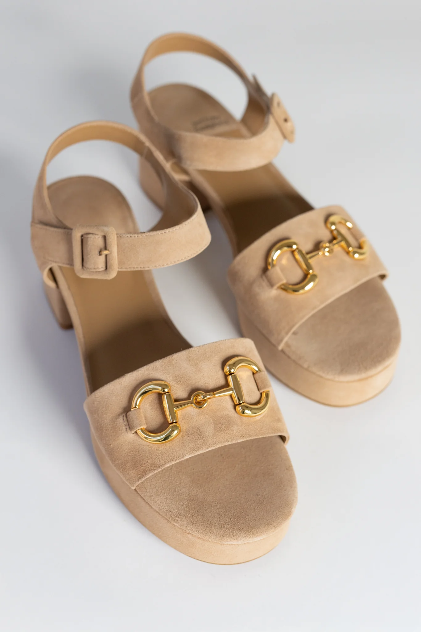 Natural Suede Timeless Platform Sandal