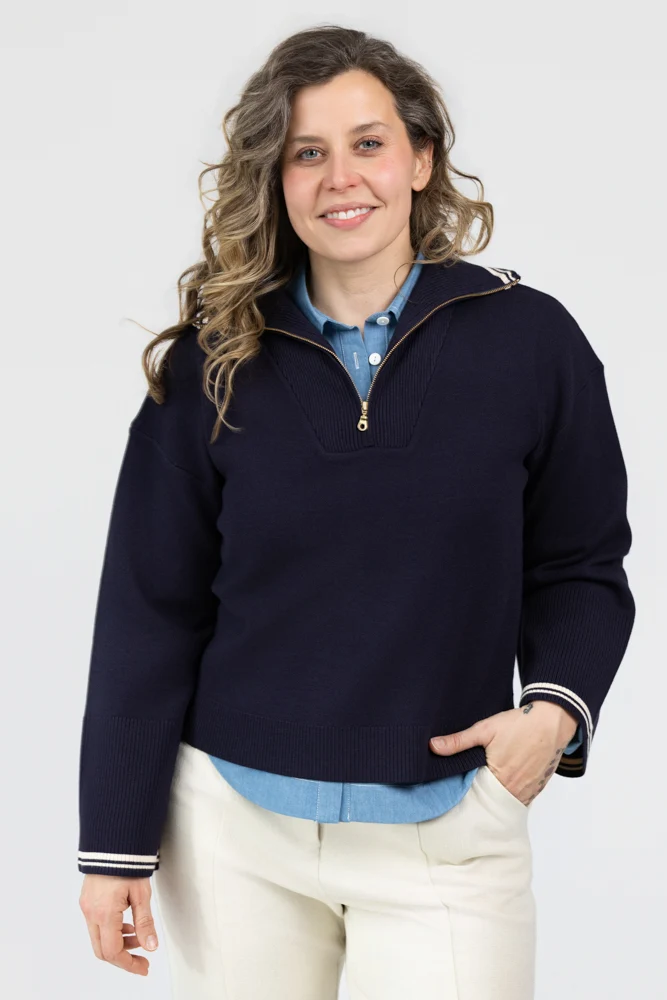 Navy Vanilla Maren Sweater