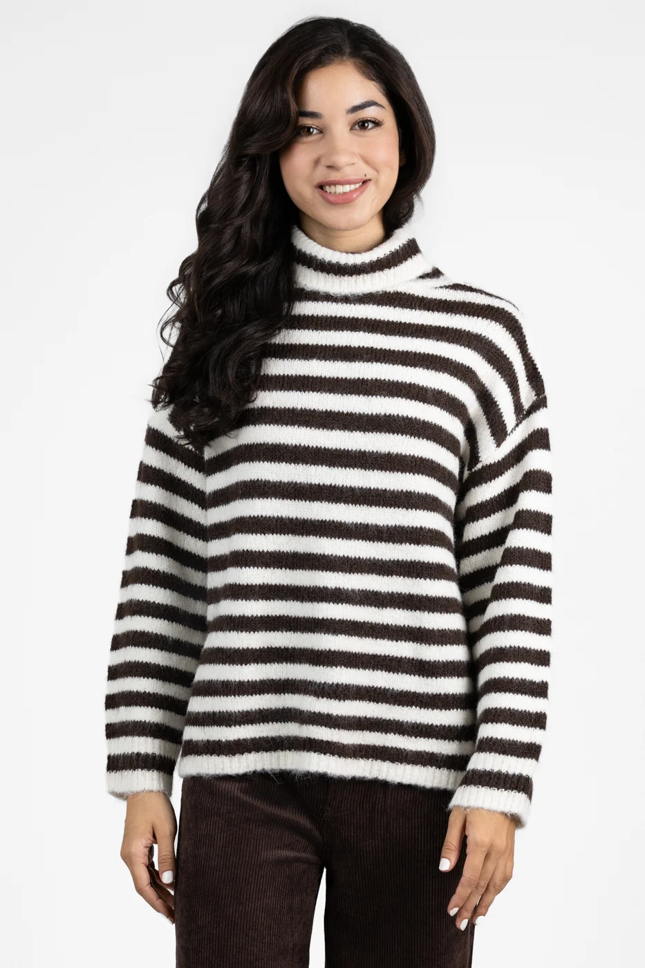 Off White Chocolate Stripe Sweater