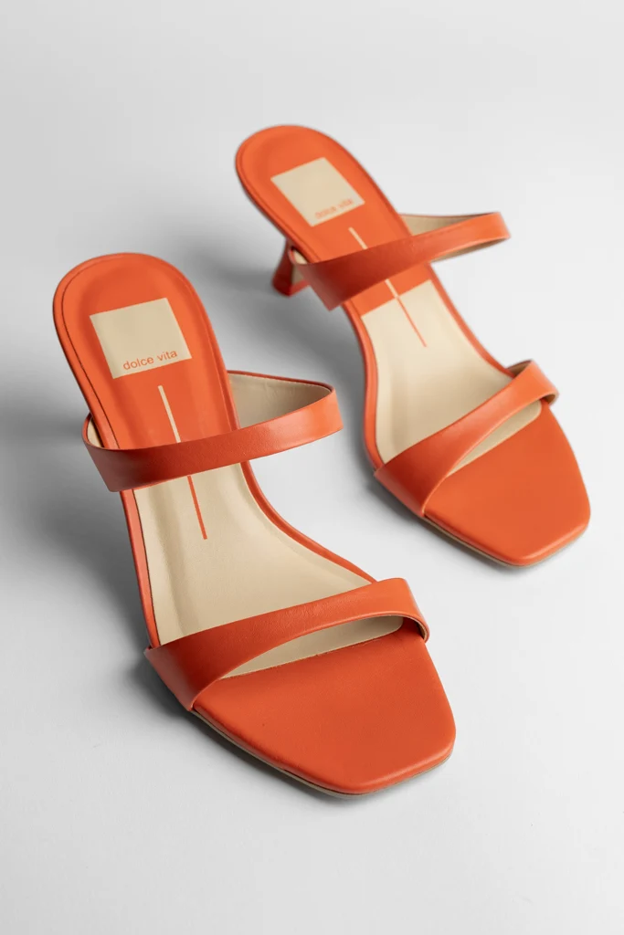 Orange Genora Slide Sandal