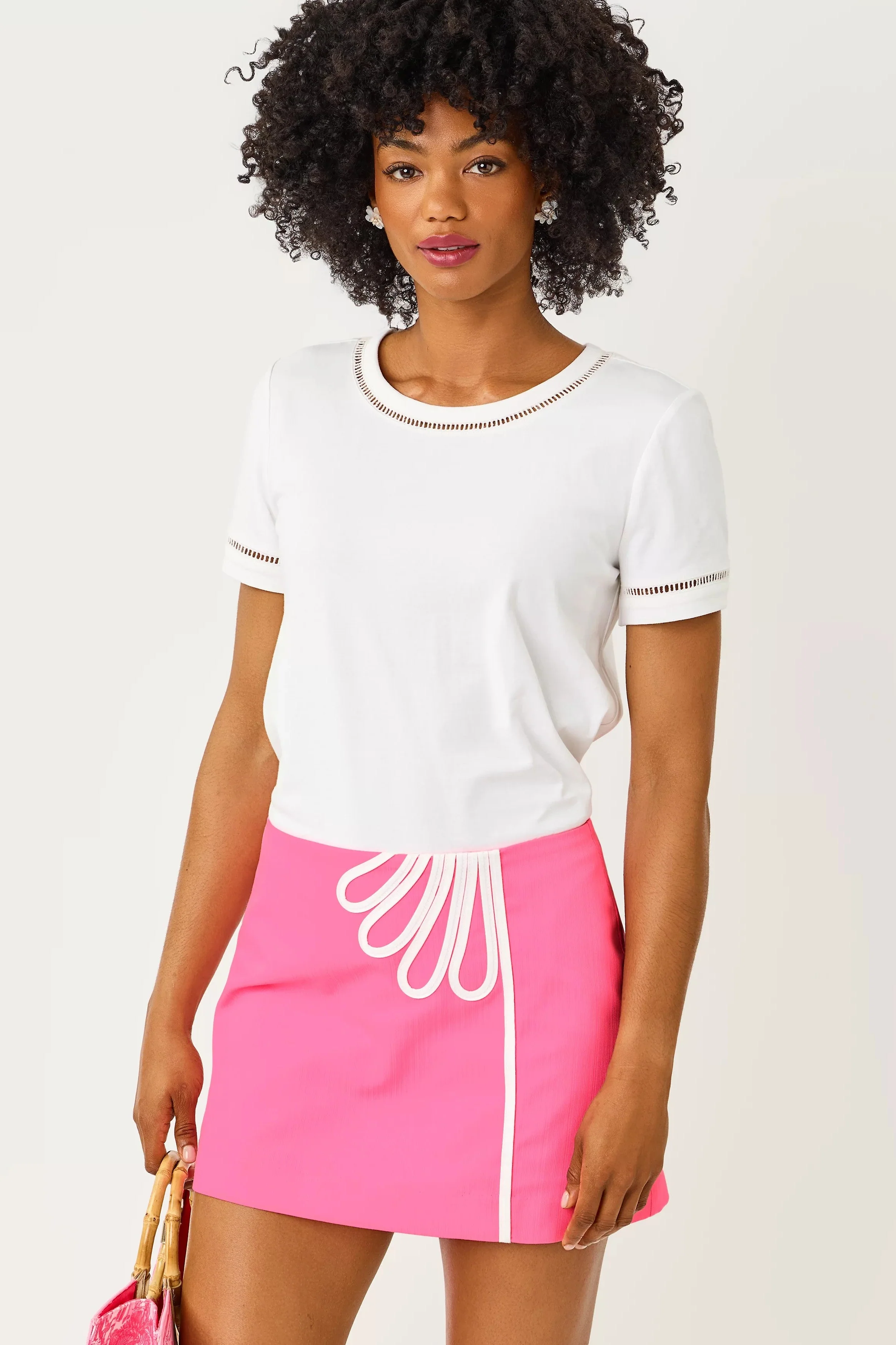 Resort White Clairmont Top