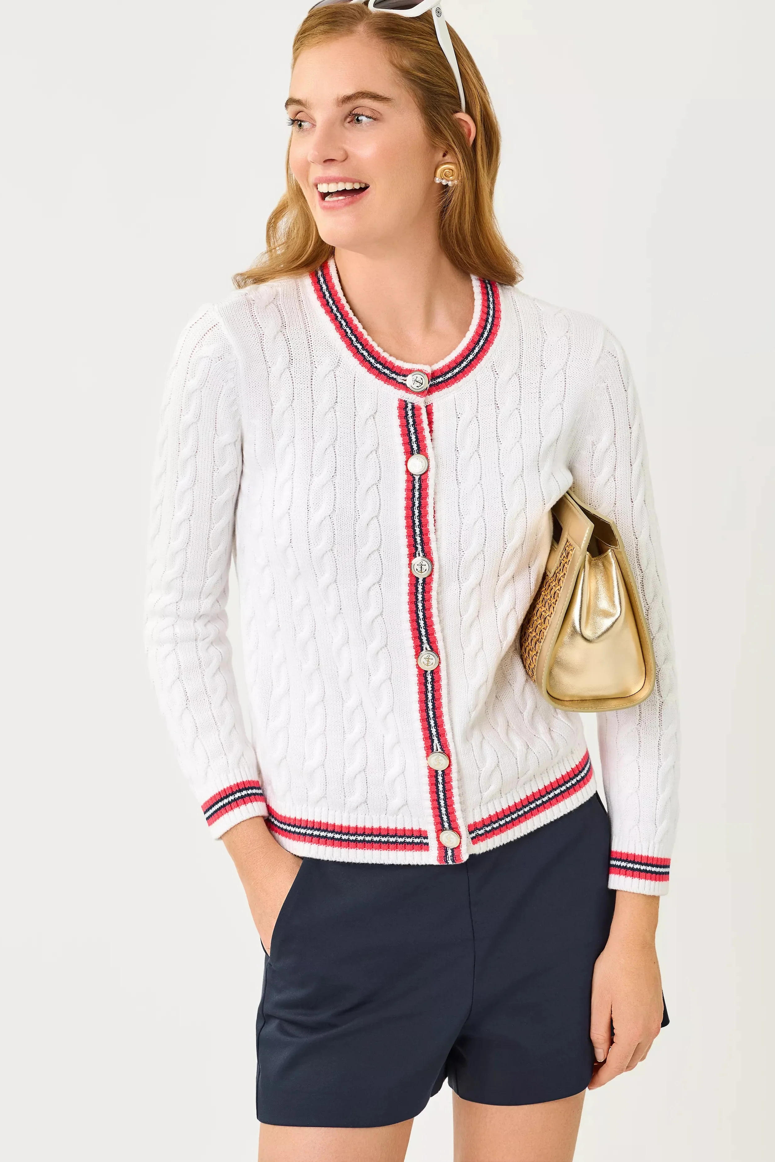 Resort White Paradise Punch Brockton Cardigan