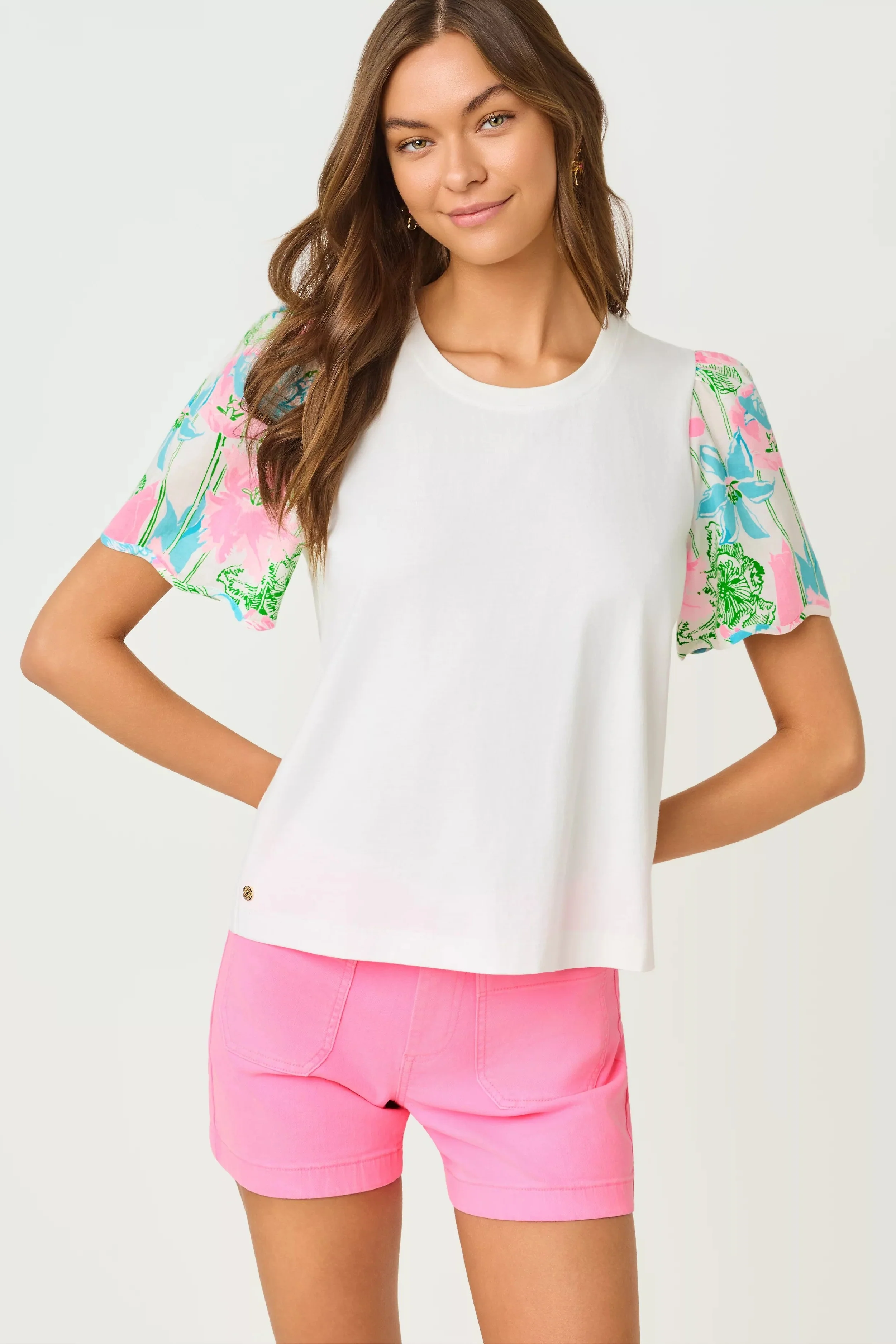Resort White Viney Liney Brittan Top