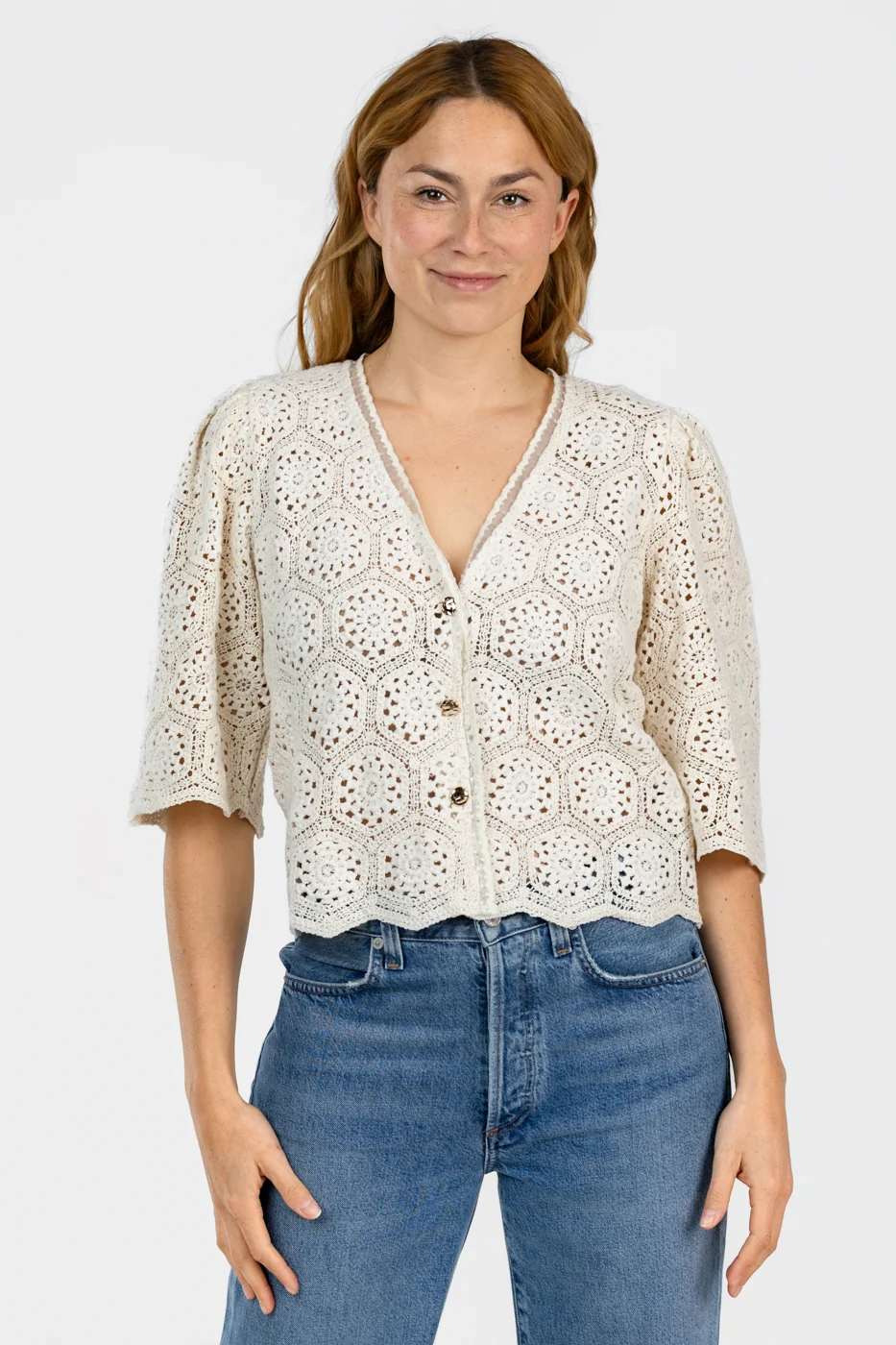 Sand Crochet Summer Cardigan