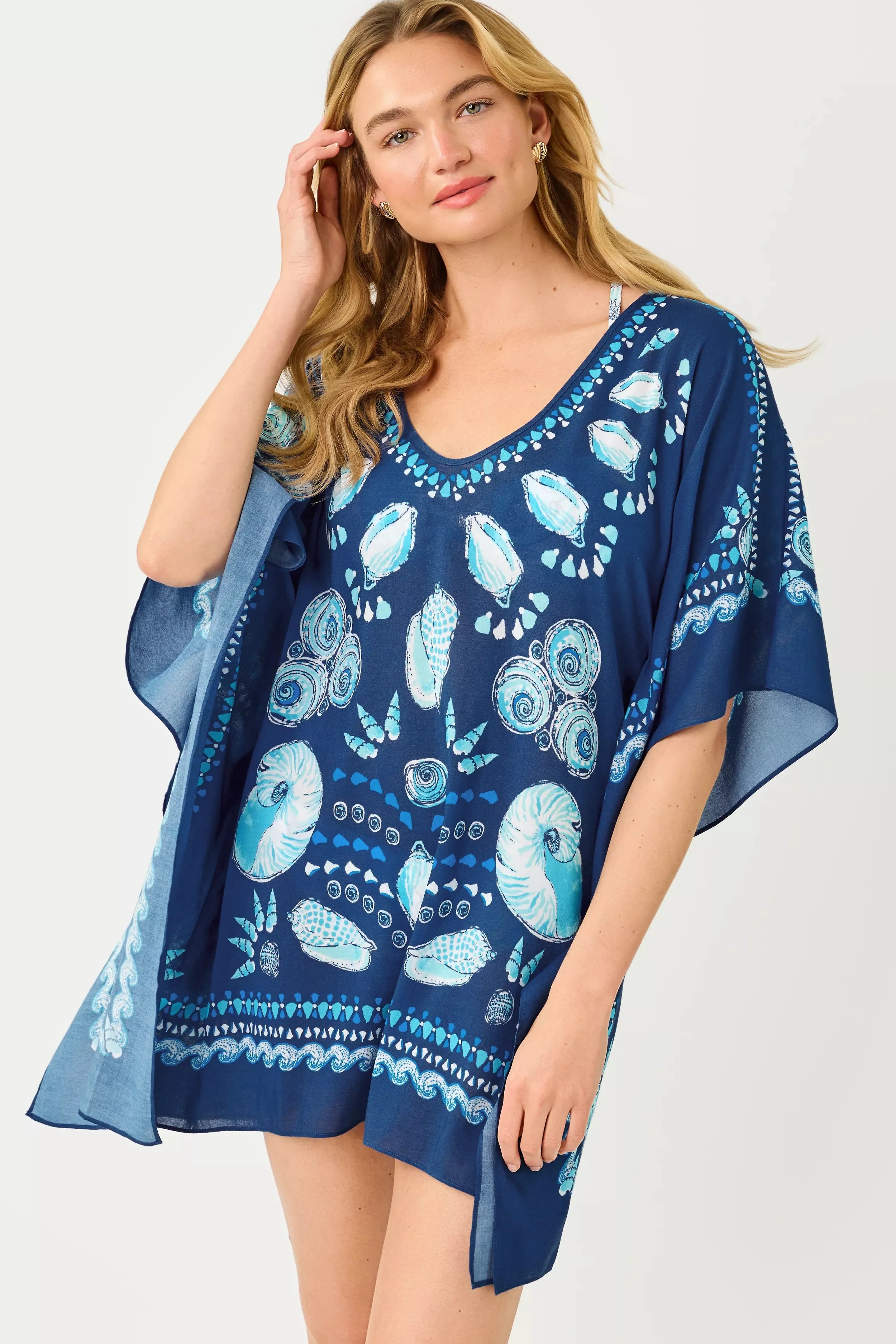 Starlight Navy Shell Airsy Coverup
