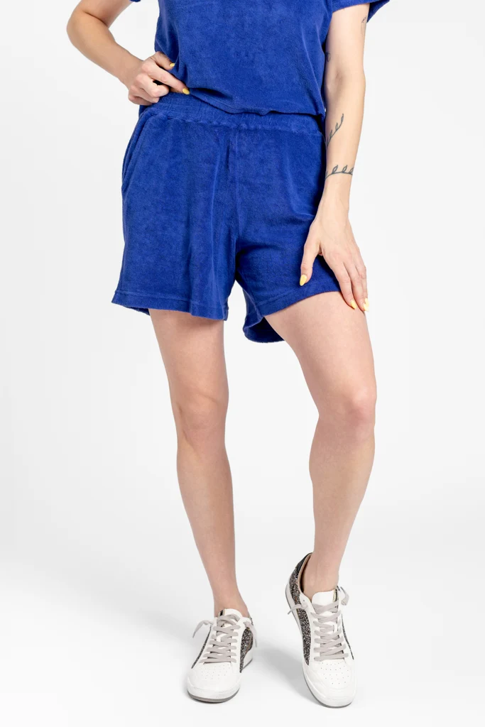 Violet Blue French Terry Emily Sweatshort
