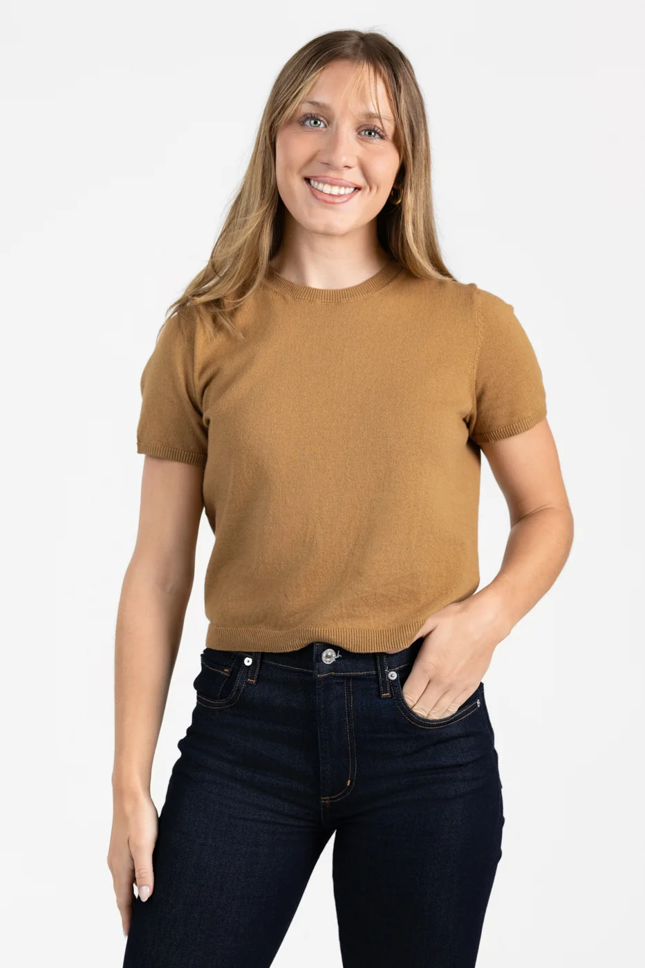 Wheat Palmer Sweater Tee