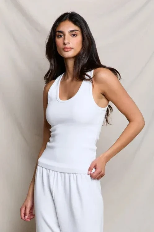 White Debbie Tank