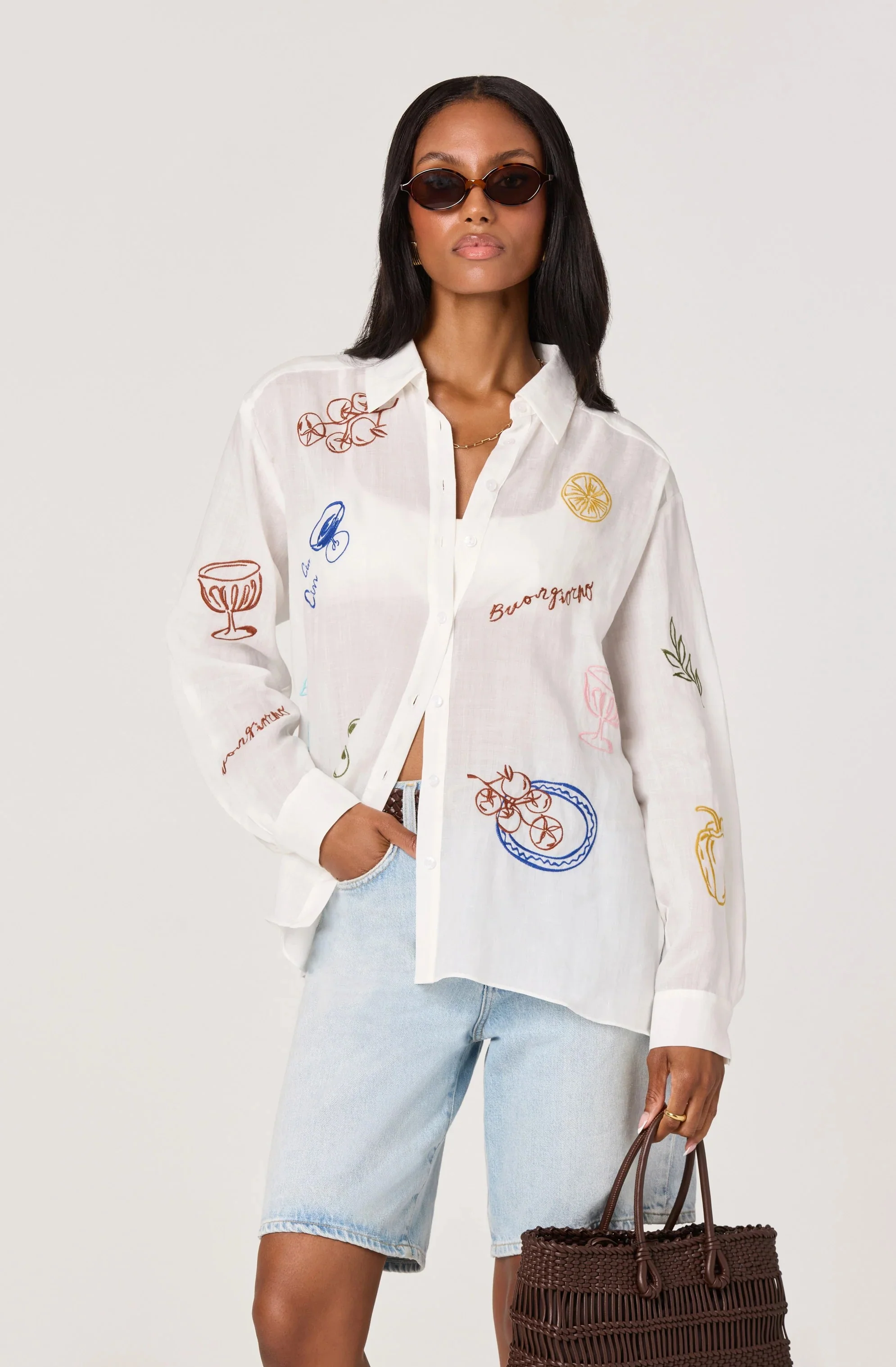 White Picnic Trace Shirt
