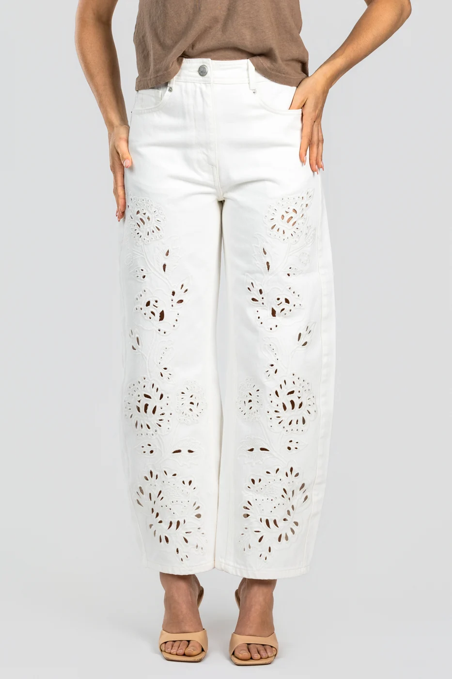 White Richelieu Pant